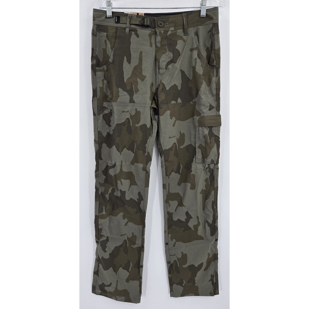 prAna Men's Stretch Zion Pants II Hybrid 30x34 Camo Roll Up‎ Hiking Outdoors